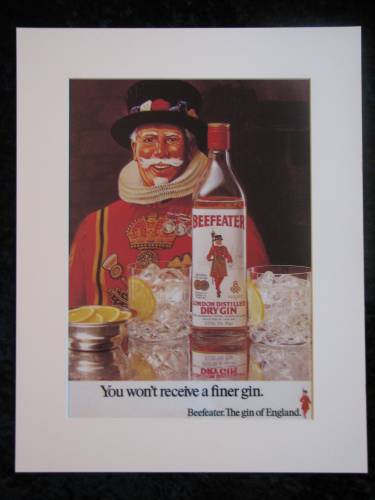 BEEFEATER GIN original advert 1978 (ref AD220)