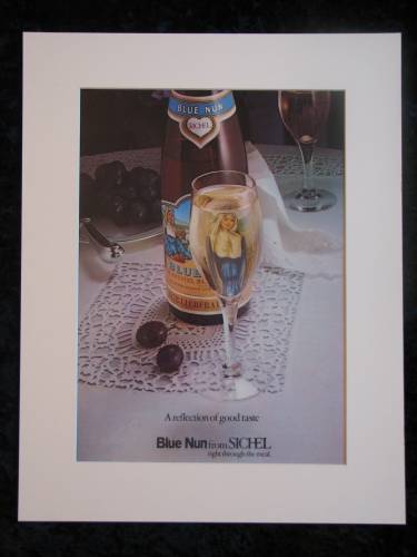 BLUE NUN original advert 1975 (ref AD223)