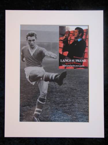 Langs Supreme whisky with Brian Clough. Original advert 1984 (ref AD227)