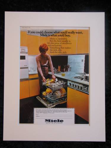 MIELE Dishwashers original advert 1972 (ref AD230)