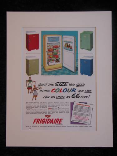 Frigidaire Refrigerators. Original advert 1955 (ref AD233)