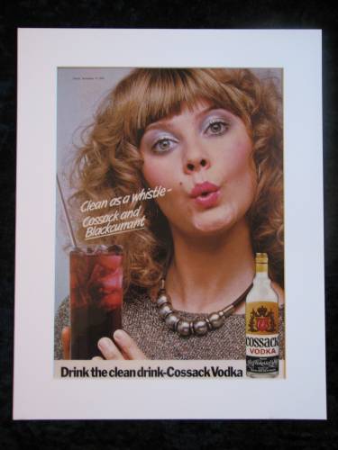 Cossack Vodka Original advert 1975 (ref AD280)