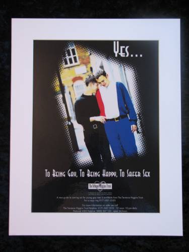 YES TO BEING GAY Original advert 1995 (ref AD285)