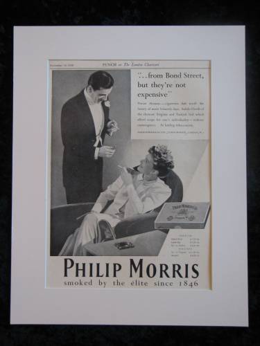 PHILIP MORRIS Cigarettes original advert 1938 (ref AD287)