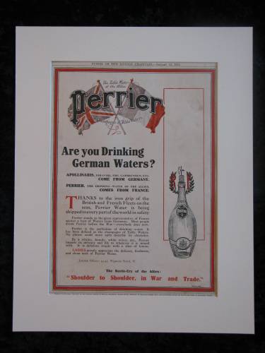 Perrier Waters Original advert 1915 (ref AD301)