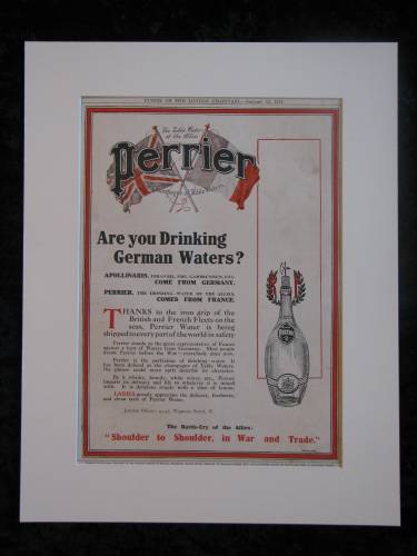 Perrier Waters Original advert 1915  (ref AD301)