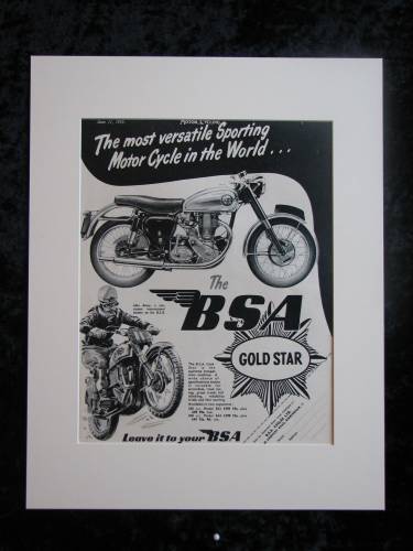 BSA Gold Star original advert 1953 (ref AD331)