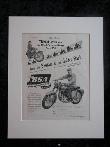 BSA Golden Flash original advert 1953 (ref AD332)