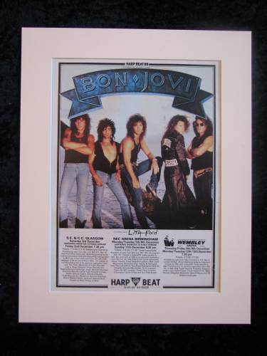 Bon Jovi 1988 Tour Original advert (ref AD383)