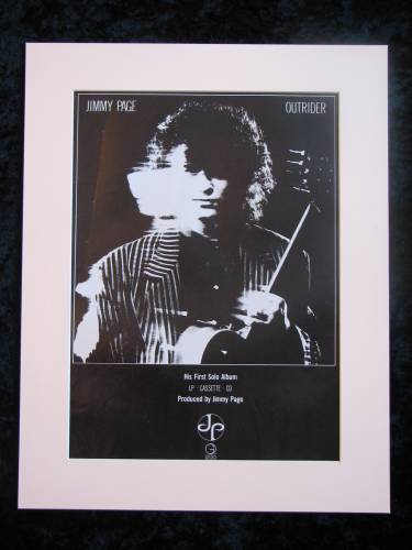 Jimmy Page Outrider original advert 1988 (ref AD392)