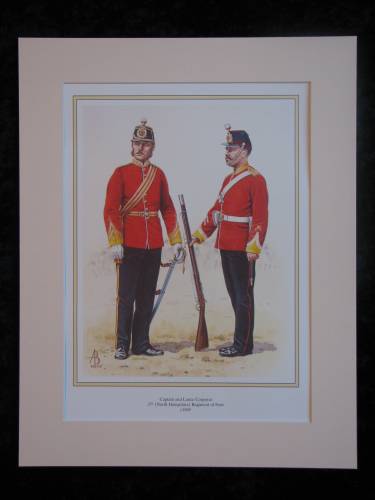North Hampshire (37th) Regiment of Foot, c1869 Mounted print (ref PR428)