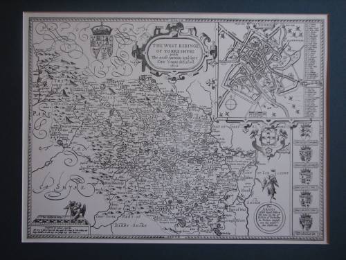 West Riding of Yorkshire vintage plan
