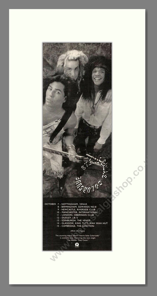 Stevie Salas - UK Tour. Vintage Advert 1990 (ref AD201736)