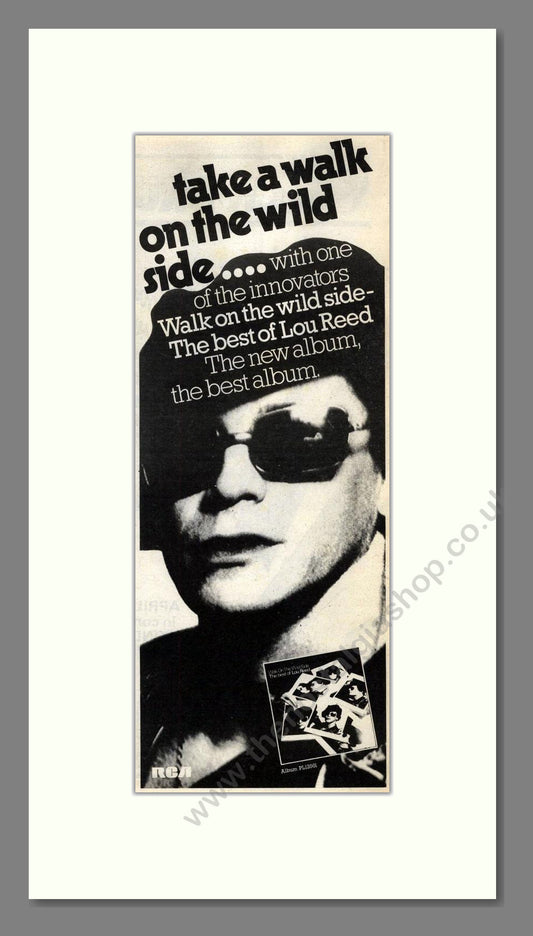 Lou Reed - Best Of. Vintage Advert 1977 (ref AD201739)