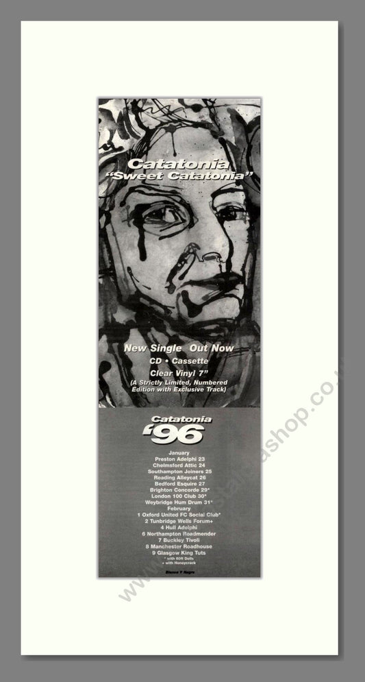 Catatonia - Sweet Catatonia. Vintage Advert 1996 (ref AD201748)
