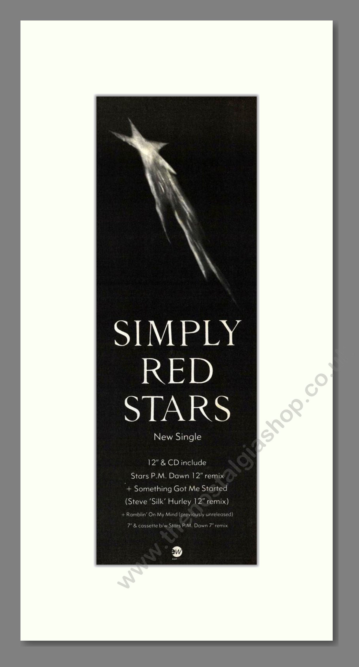 Simply Red - Stars. Vintage Advert 1991 (ref AD201753)