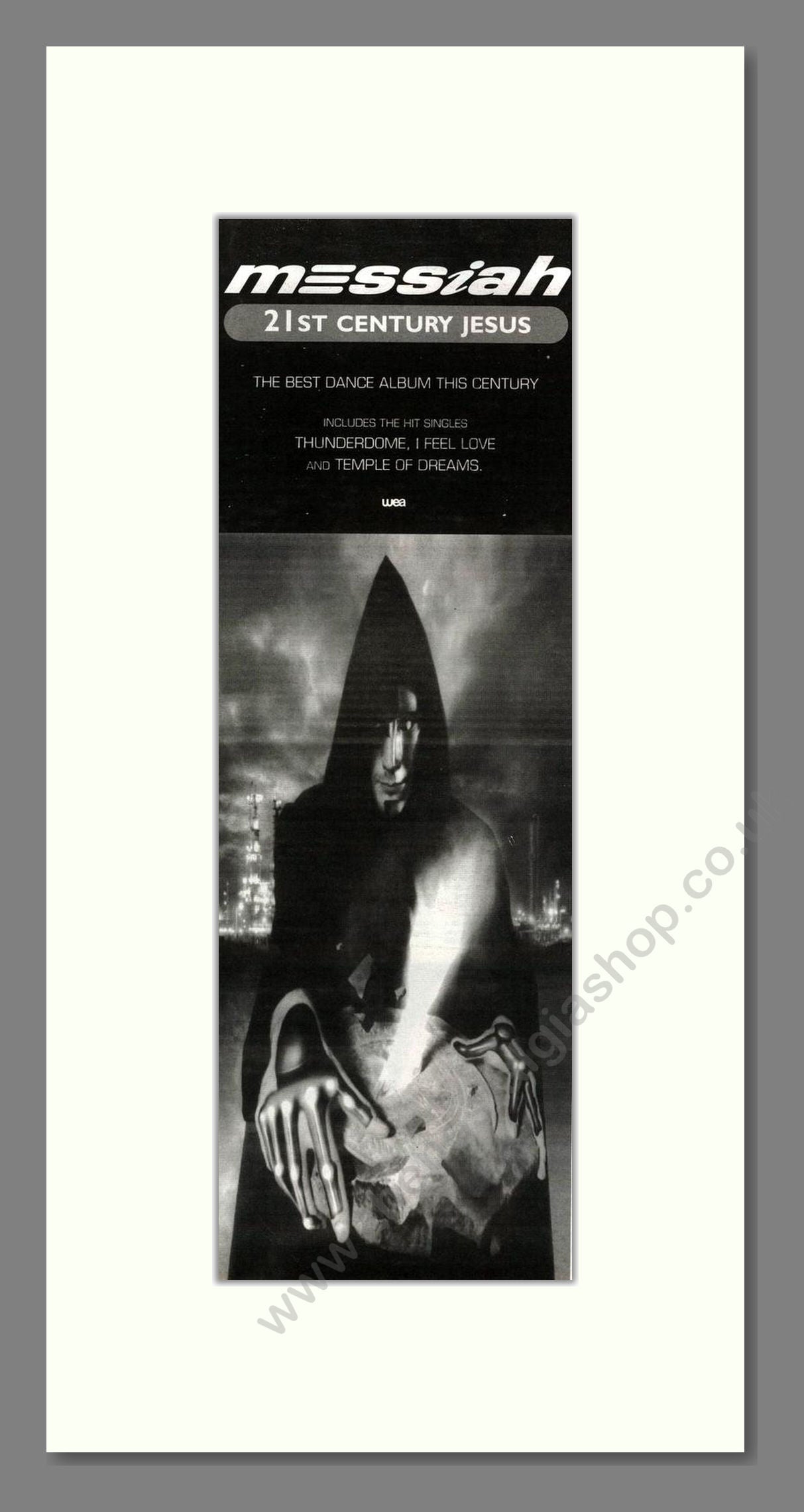 Messiah - 21st Century Jesus. Vintage Advert 1993 (ref AD201757)
