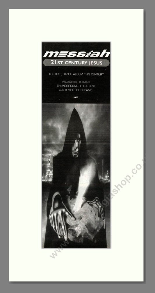 Messiah - 21st Century Jesus. Vintage Advert 1993 (ref AD201757)