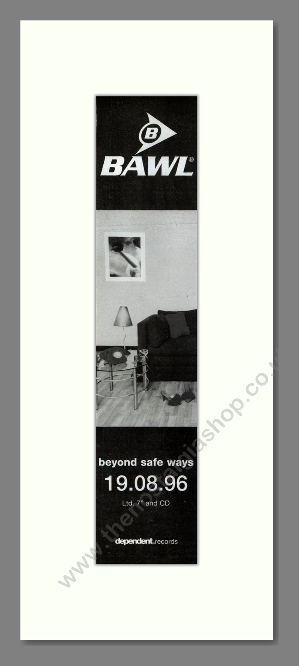 Bawl - Beyond Safe Ways. Vintage Advert 1996 (ref AD201768)