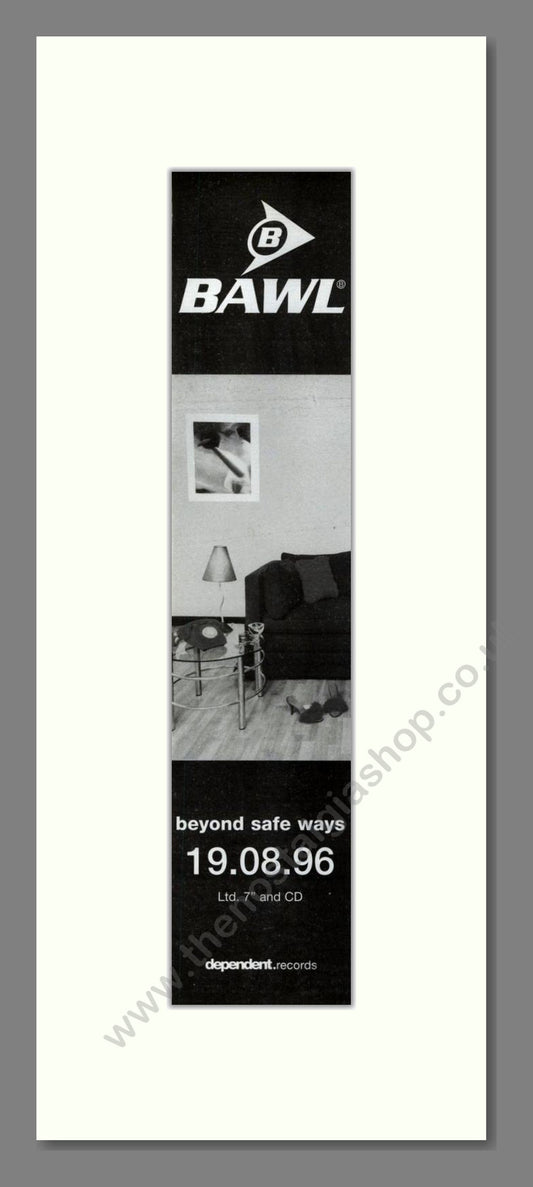 Bawl - Beyond Safe Ways. Vintage Advert 1996 (ref AD201768)