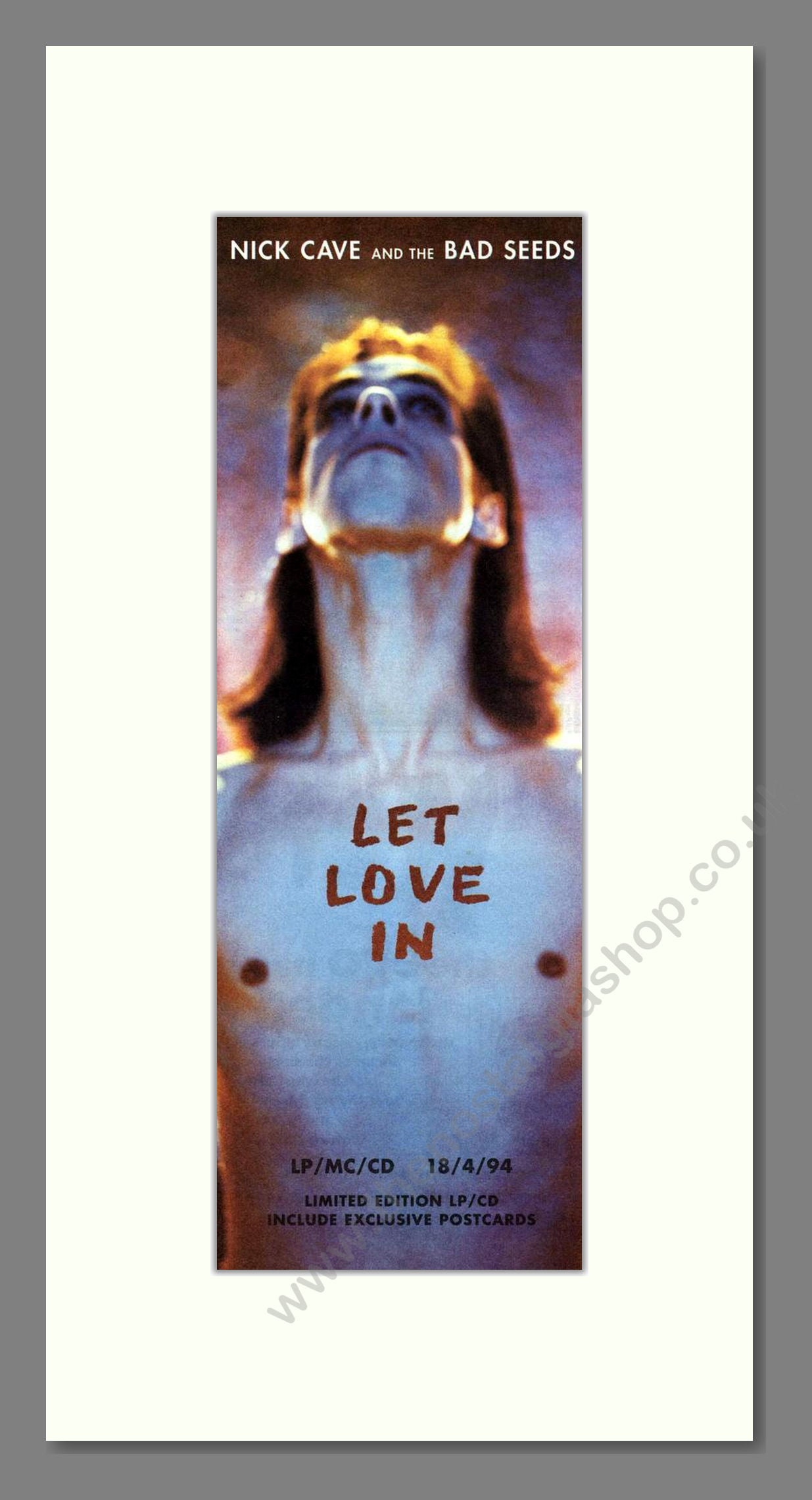 Nick Cave And The Bad Seeds - Let Love In. Vintage Advert 1994 (ref AD201778)