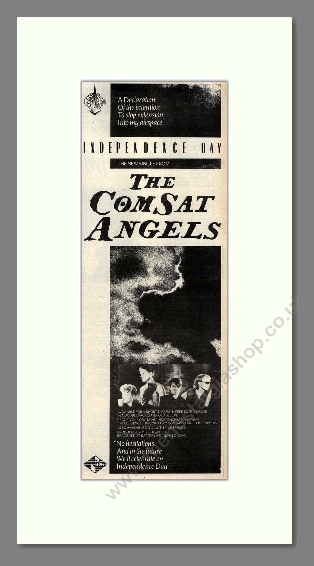 Comsat Angels (The) - Independence Day. Vintage Advert 1984 (ref AD201780)