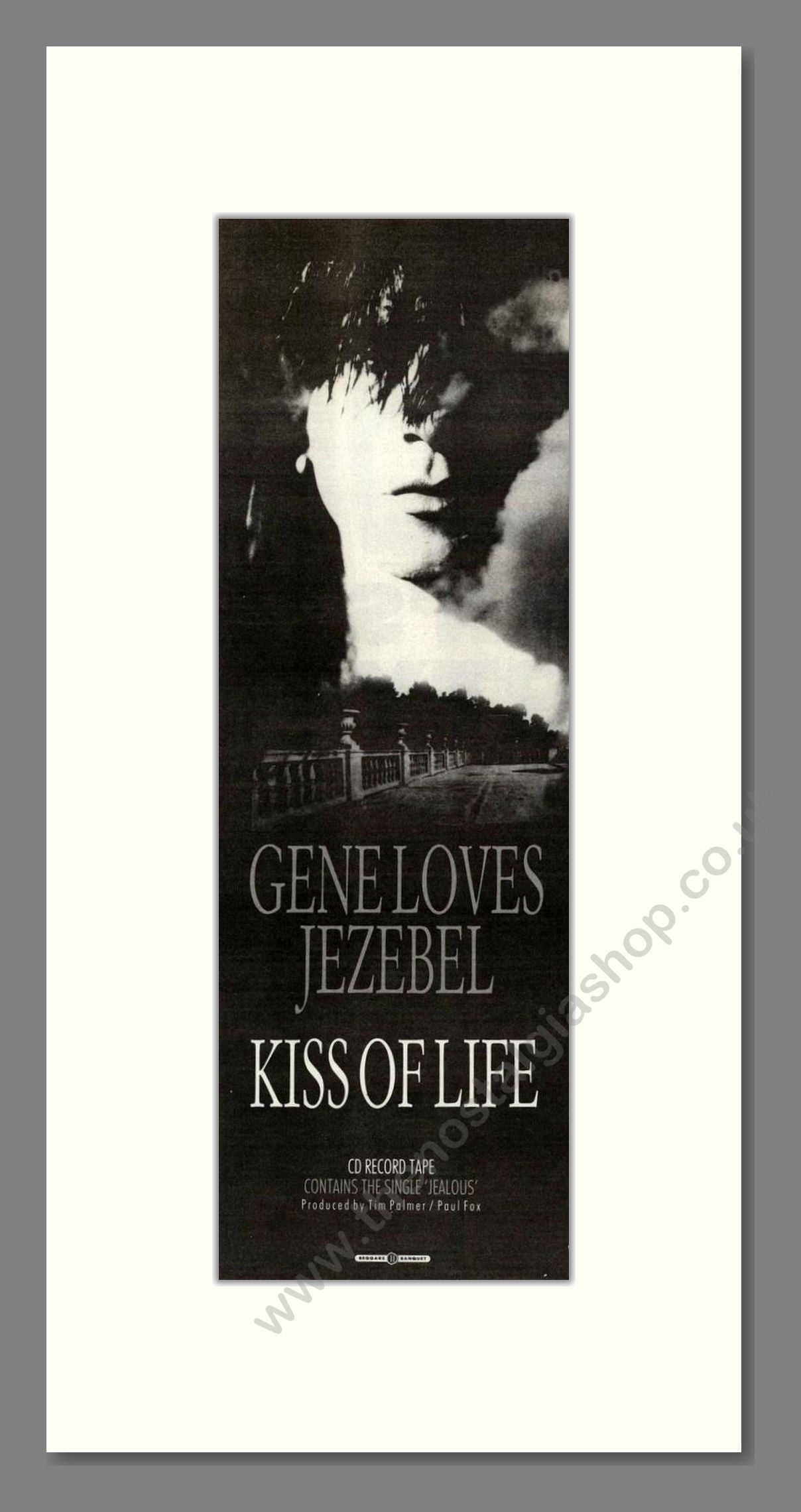 Gene Loves Jezebel - Kiss Of Life. Vintage Advert 1990 (ref AD201786)
