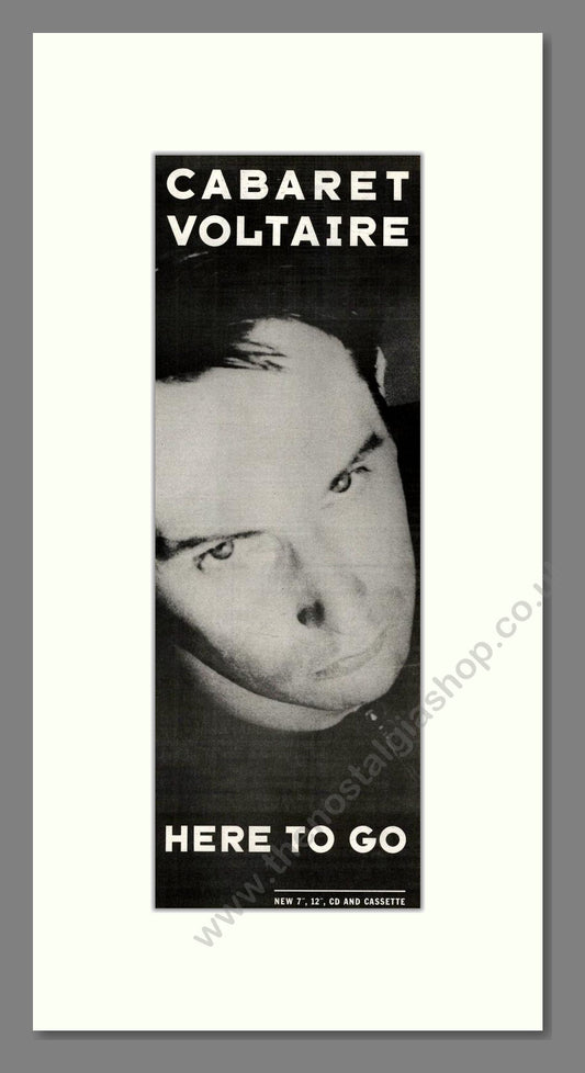 Cabaret Voltaire - Here To Go. Vintage Advert 1987 (ref AD201794)