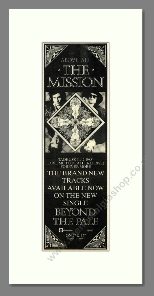 Mission (The) - Beyond The Pale. Vintage Advert 1988 (ref AD201797)