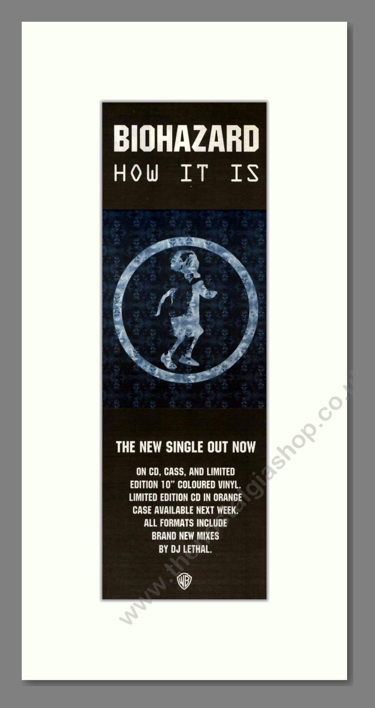 Biohazard - How It Is. Vintage Advert 1994 (ref AD201800)