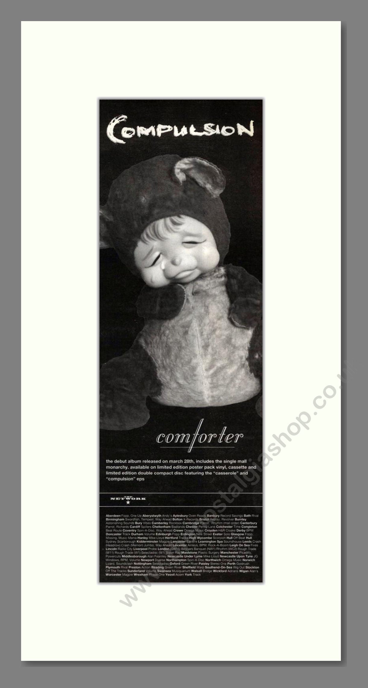 Compulsion - Comforter. Vintage Advert 1994 (ref AD201802)