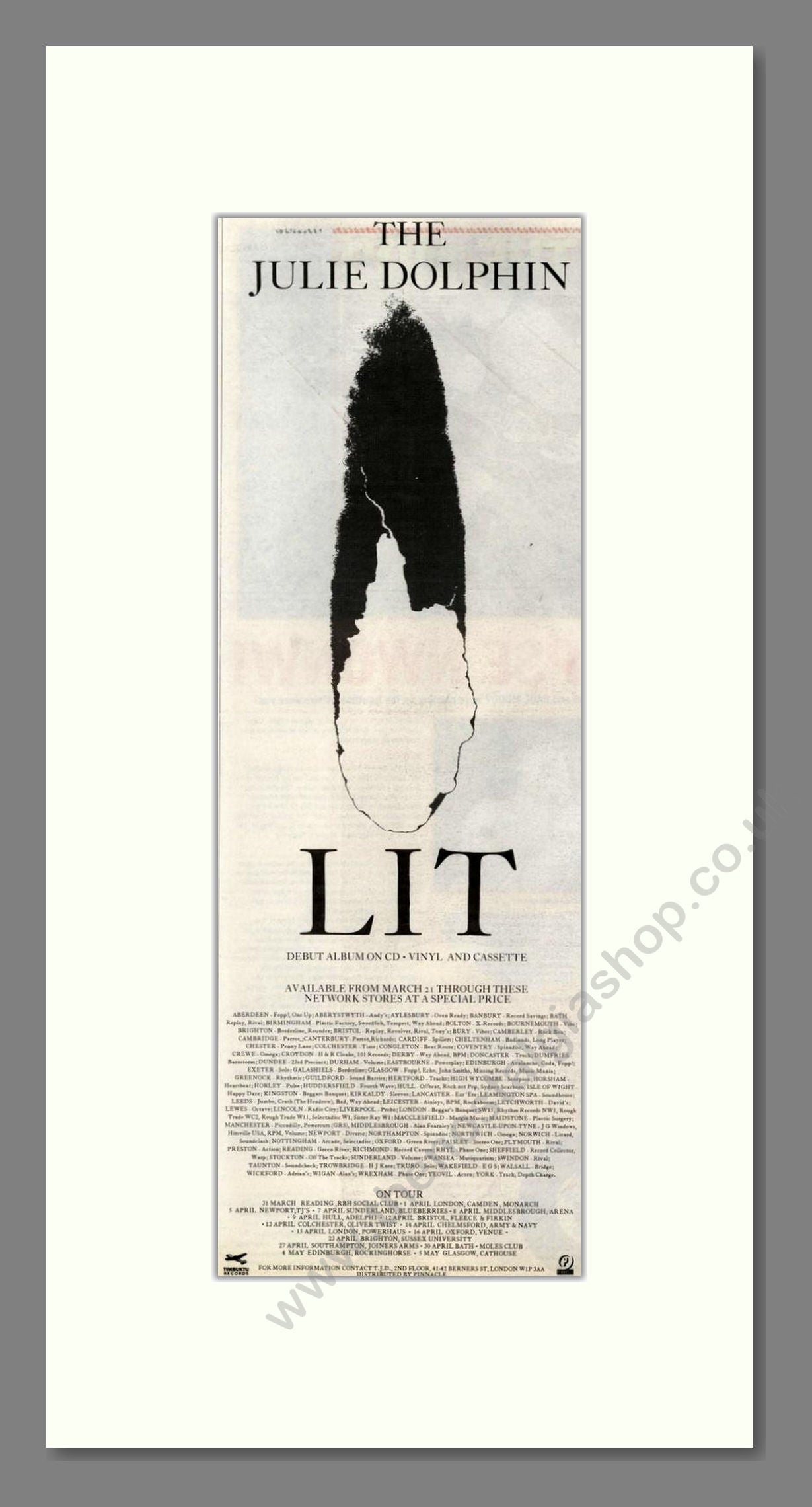 Julie Dolphin (The) - Lit. Vintage Advert 1994 (ref AD201803)