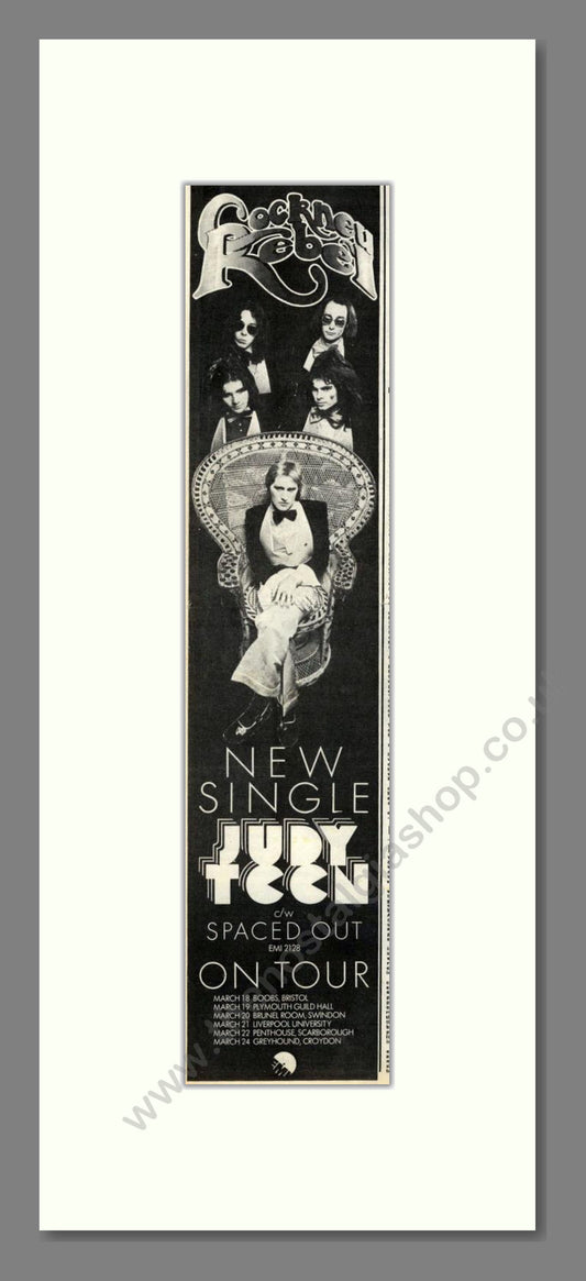Cockney Rebel - Judy Teen. Vintage Advert 1974 (ref AD201815)
