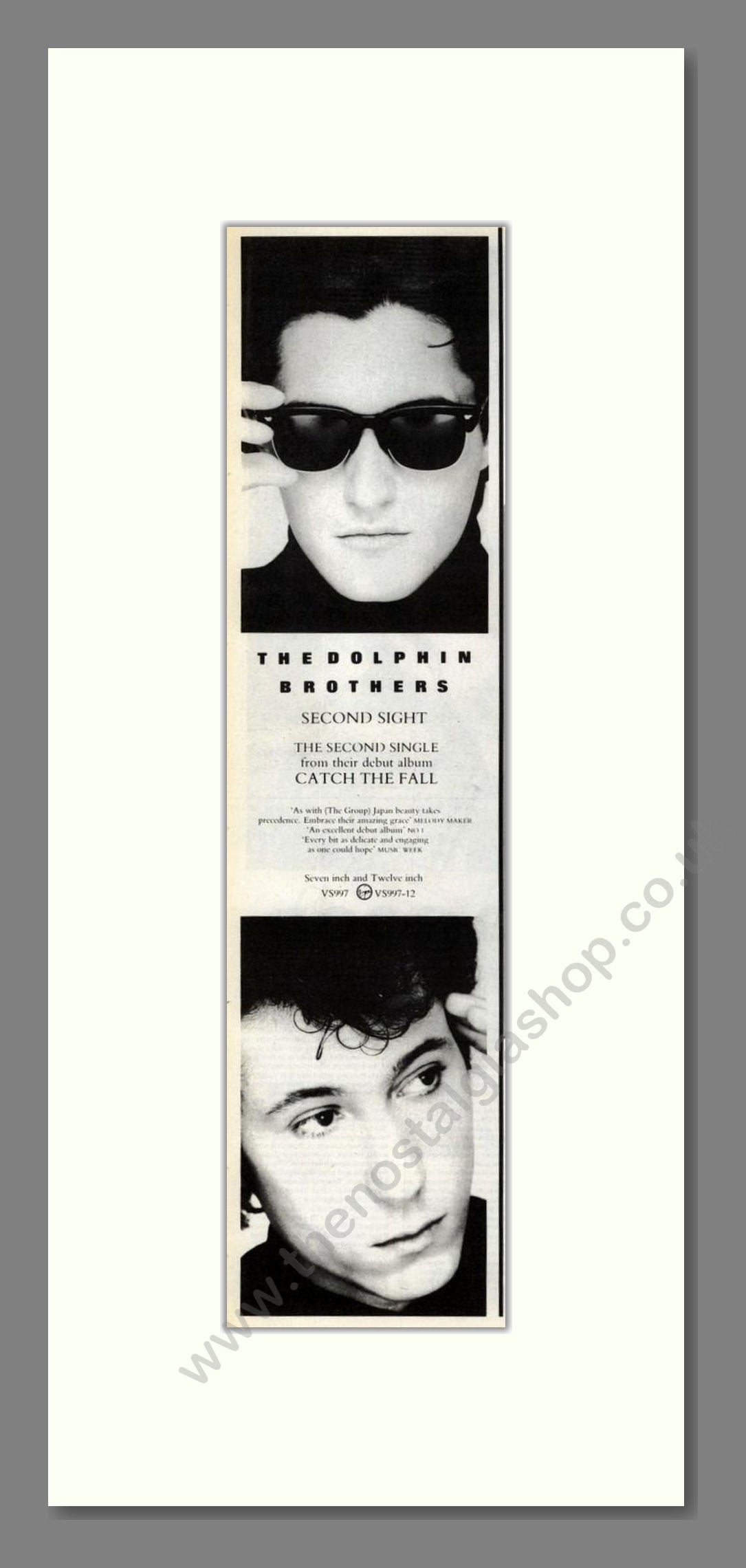 Dolphin Brothers (The) - Second Sight. Vintage Advert 1987 (ref AD201816)