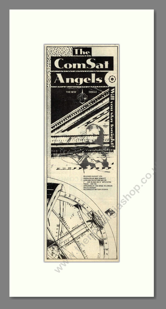 Comsat Angels (The) - Will You Stay Tonight. Vintage Advert 1983 (ref AD201822)