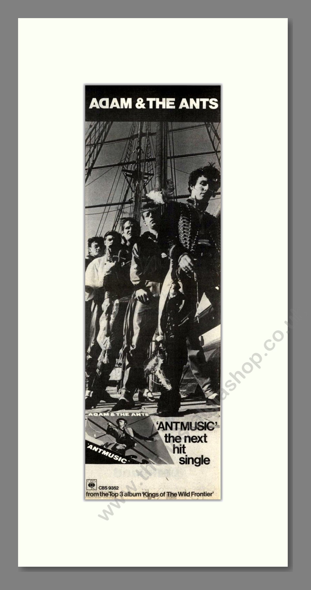 Adam And The Ants - Ant Music. Vintage Advert 1980 (ref AD201830)