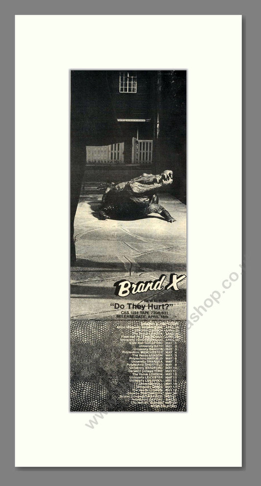 Brand X - Do They Hurt. Vintage Advert 1980 (ref AD201831)