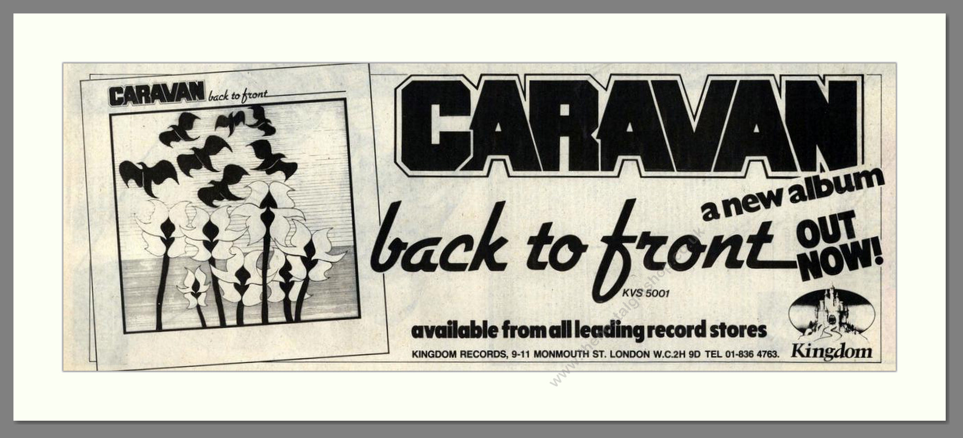 Caravan - Back To Front. Vintage Advert 1982 (ref AD201834)