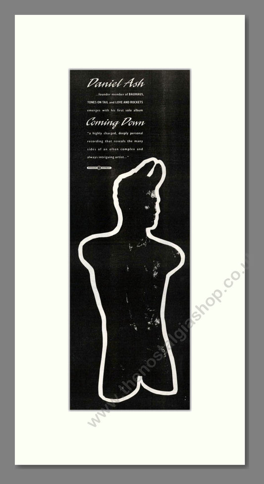 Daniel Ash - Coming Down. Vintage Advert 1991 (ref AD201841)