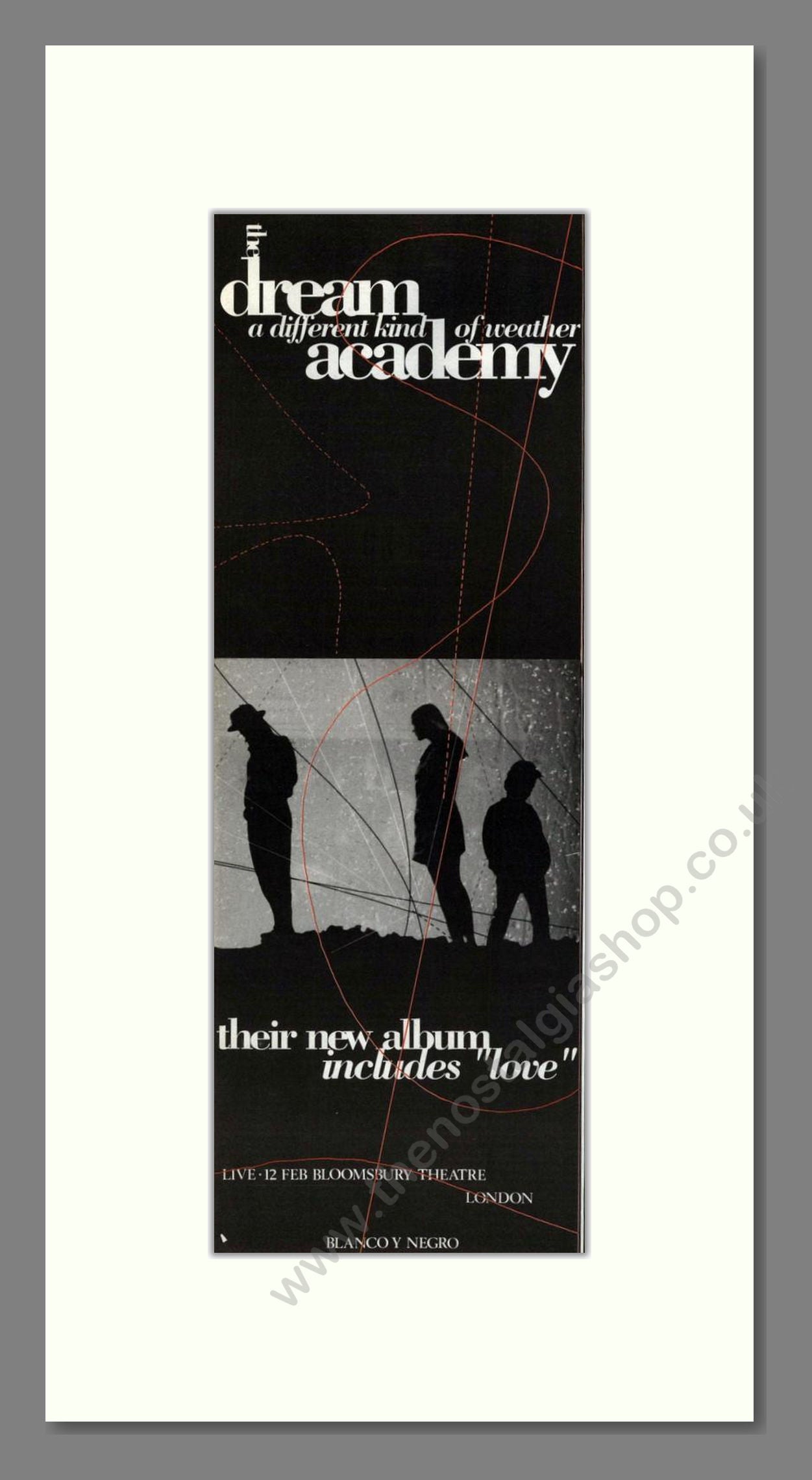 Dream Academy - A Different Kind Of Weather. Vintage Advert 1991 (ref AD201842)