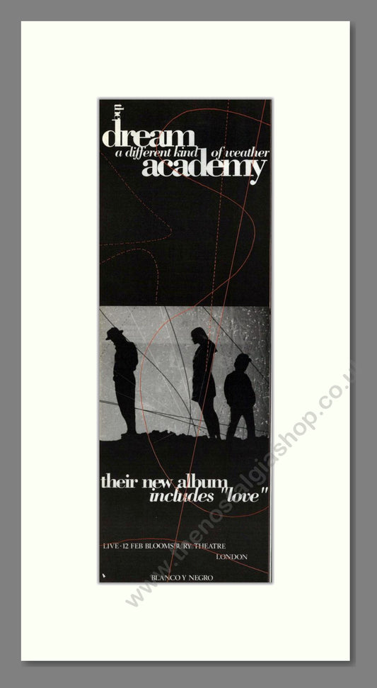 Dream Academy - A Different Kind Of Weather. Vintage Advert 1991 (ref AD201842)