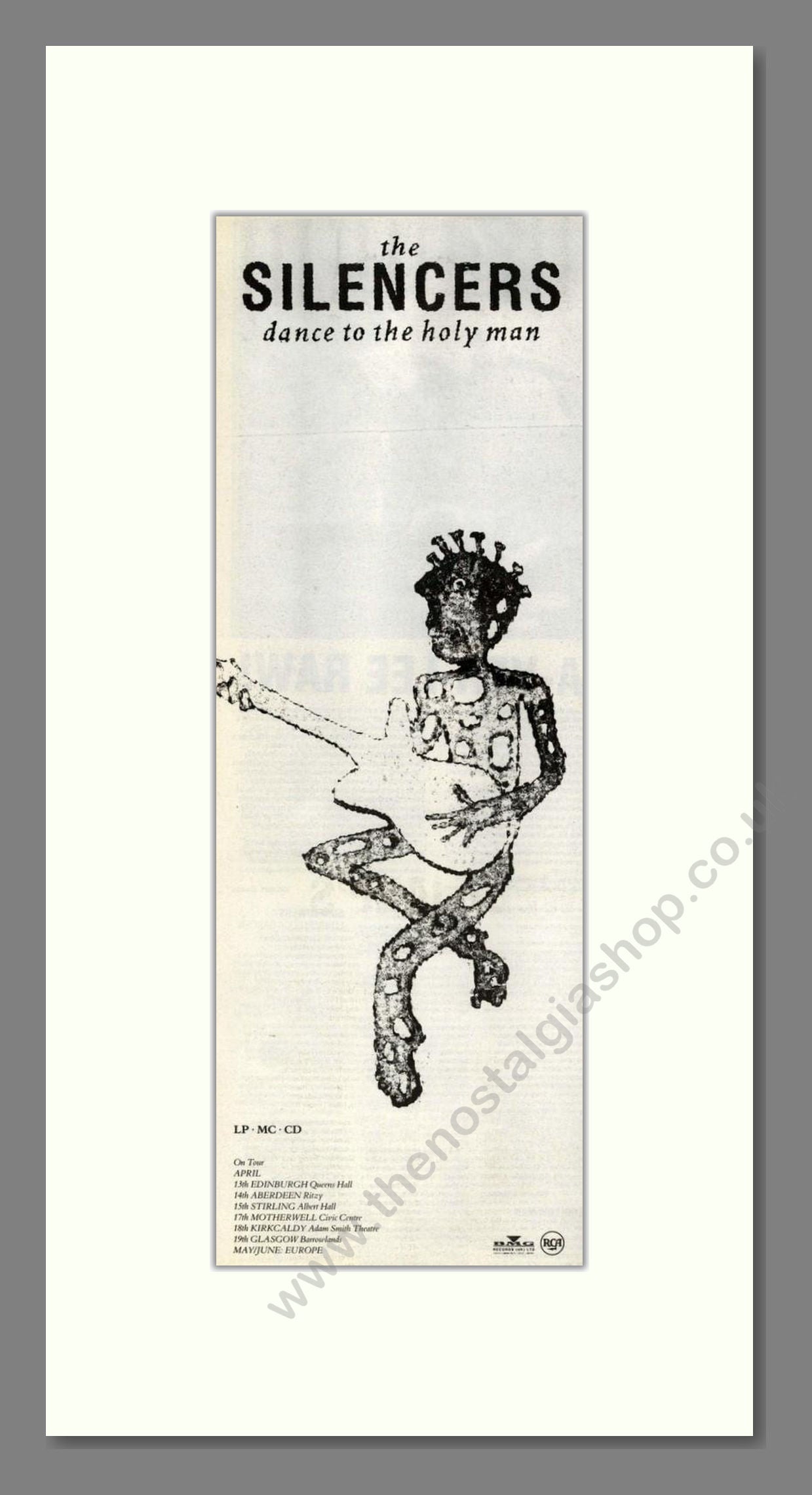 Silencers (The) - Dance To The Holy Man. Vintage Advert 1991 (ref AD201844)