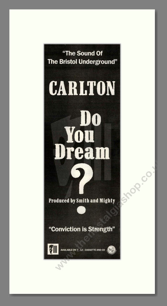 Carlton - Do You Dream?. Vintage Advert 1990 (ref AD201857)