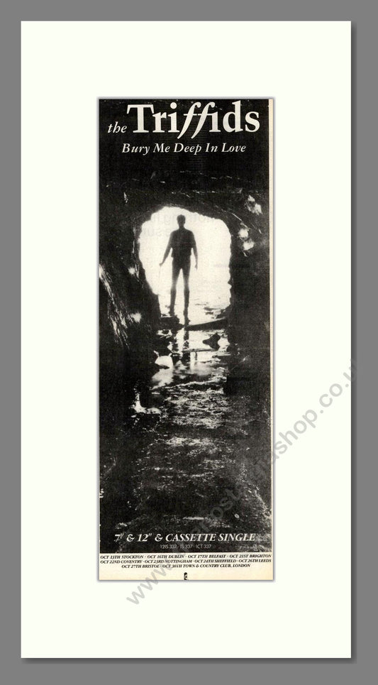 Triffids (The) - Bury Me Deep In Love. Vintage Advert 1987 (ref AD201860)