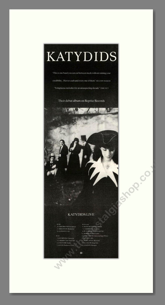 Katydids - Debut Album. Vintage Advert 1990 (ref AD201869)