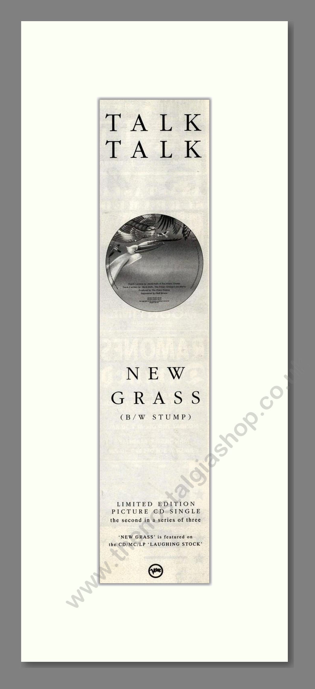 Talk Talk - New Grass. Vintage Advert 1991 (ref AD201879)