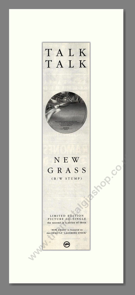 Talk Talk - New Grass. Vintage Advert 1991 (ref AD201879)