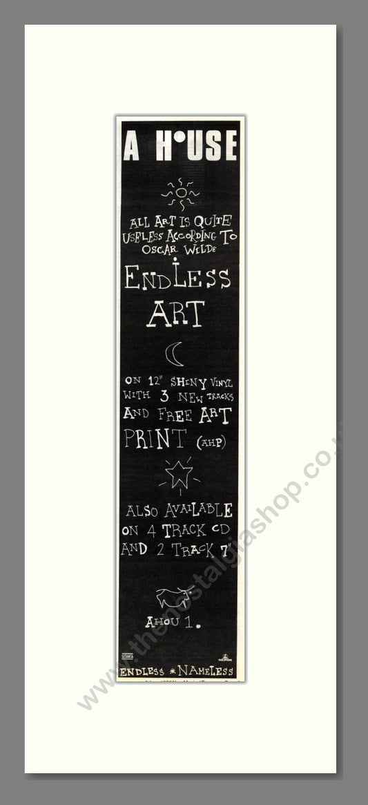 A House - Endless Art. Vintage Advert 1992 (ref AD201886)