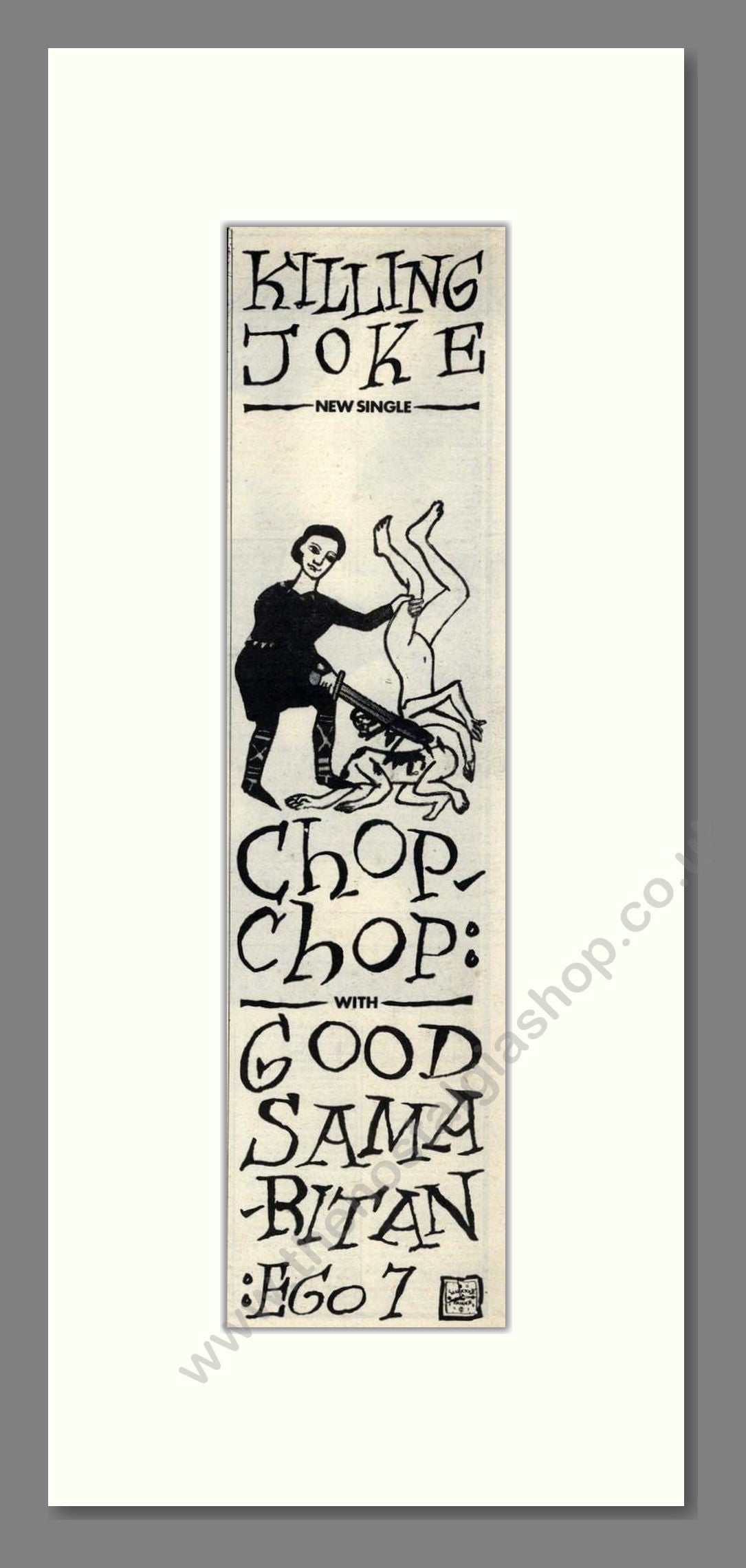 Killing Joke - Chop Chop. Vintage Advert 1982 (ref AD201888)