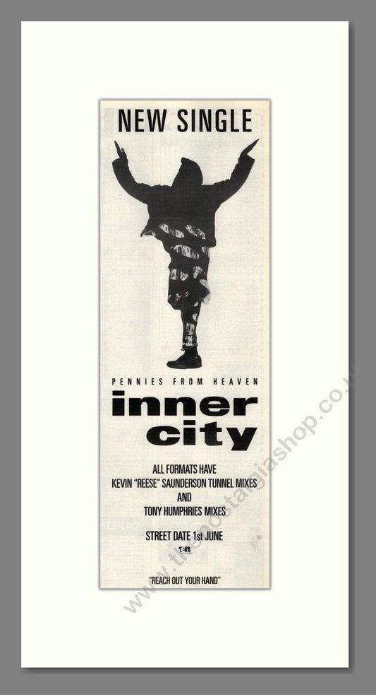 Inner City - Pennies From Heaven. Vintage Advert 1992 (ref AD201903)